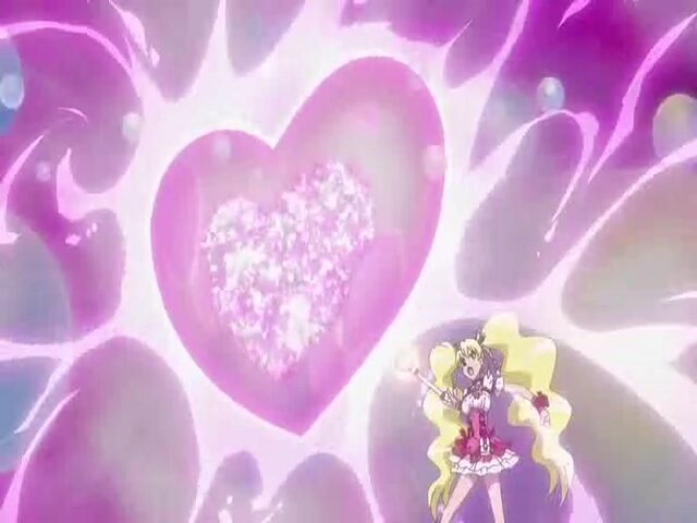 File:Fresh Pretty Cure! Cure Peach using the Love Sunshine Fresh attack.jpg