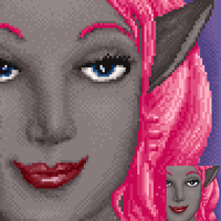 Face com dithering