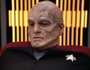 Chakotay bald with tattoo