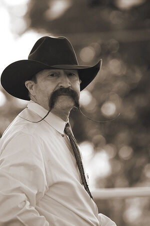 Handlebar Moustache Cowboy