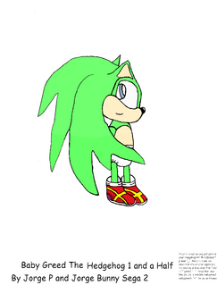 Baby Greed The Hedgehog 1 and a Half