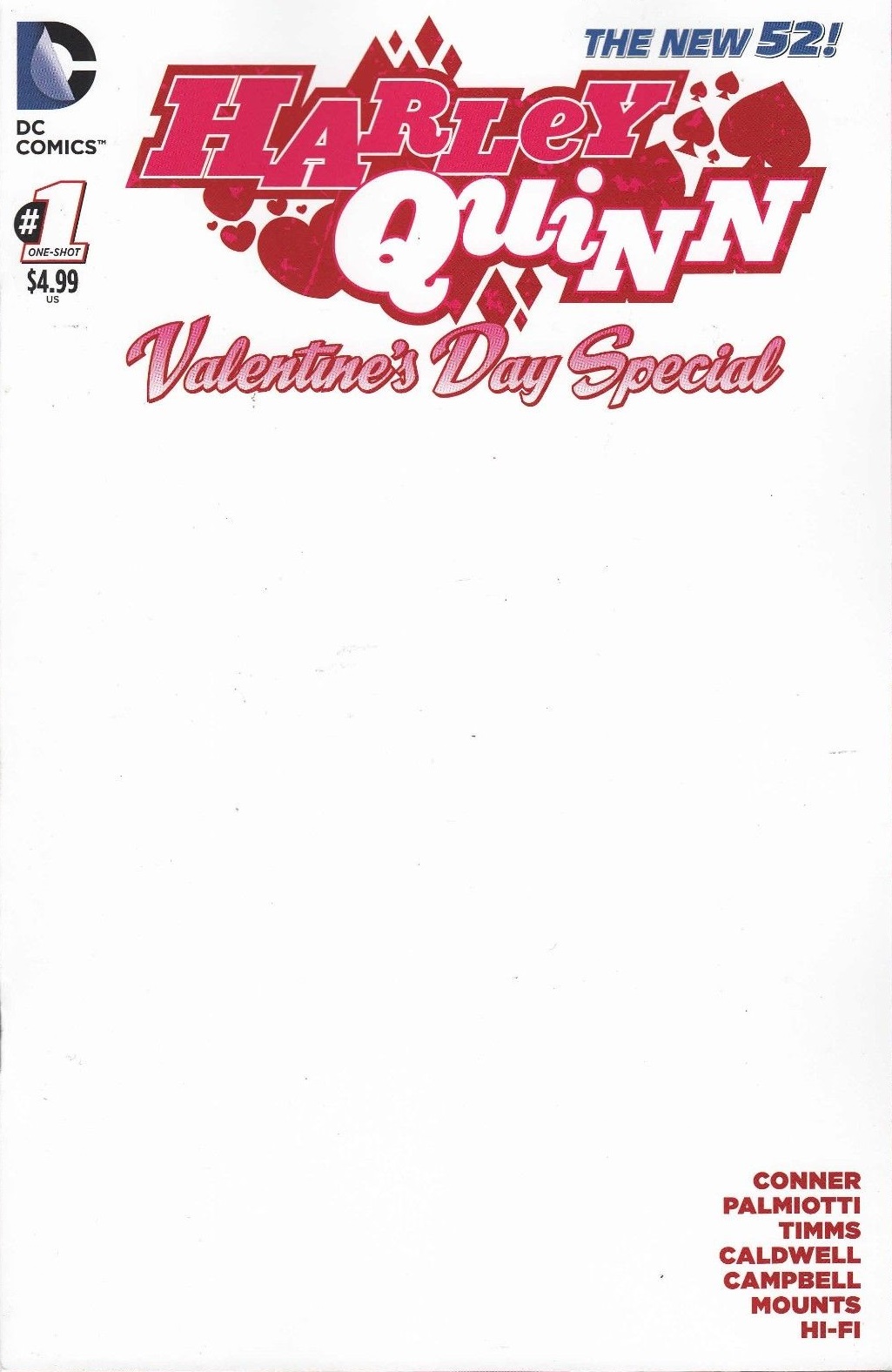 Image - Harley Quinn Valentine's Day Special Vol 1 1 Blank ...