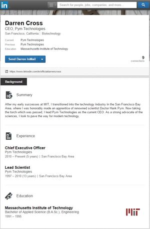 Darren Cross CEO Pym Technologies Linkedin