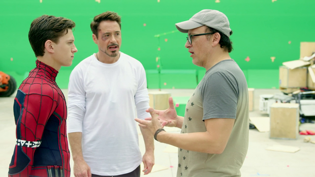 File:Tom Holland & Robert Downey Jr. with Anthony Russo (Atlanta, GA - The Making of CACW).png