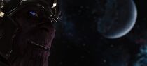 Thanos smiling