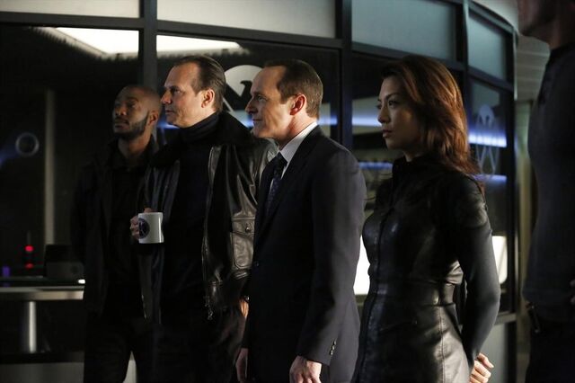 File:Antoine Triplett (Earth-199999), John Garrett (Earth-199999), Phillip Coulson (Earth-199999), and Melinda May (Earth-199999) from Marvel's Agents of S.H.I.E.L.D. Season 1 16 001.jpg
