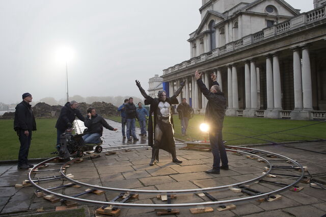 File:Christopher Eccleston taking direction.jpg