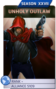 Unholy outlaw (Season XXVII)
