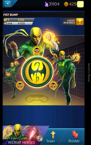 Fist Bump Event Screen