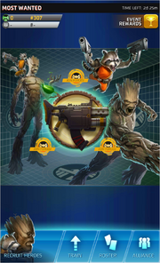 Most Wanted Event Screen
