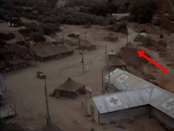 Laundry tent location