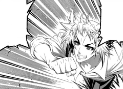 Zenkichi charges Medaka