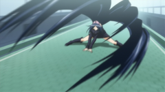 Chikuzen manipulating her hair