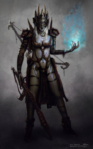 Dark elf psycic by kennethfairclough-d3g7e9h