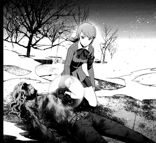 File:P3 manga Takaya's burnt body after being burn alive by Trismegistus.png