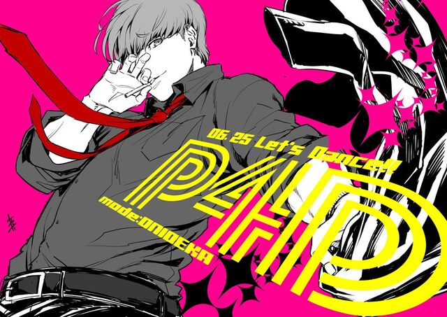 File:P4D illustration of Yu by Rokuro Saito (P4U2 manga artist).jpg
