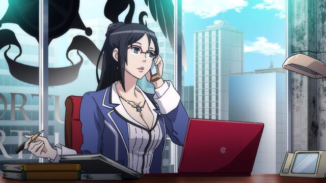 File:Maiko Shimazaki in SMT x FE anime cutscene.jpg