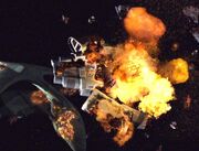 Zerstörung der Defiant