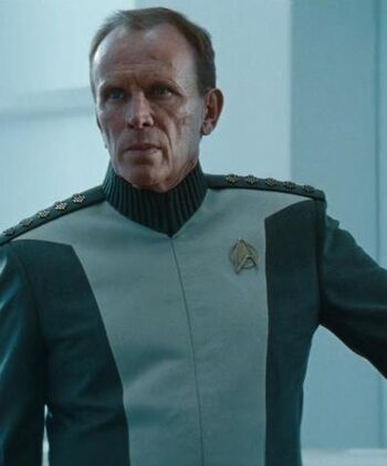 Admiral Marcus in a Starfleet meeting