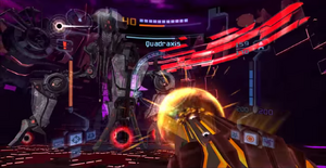 Matter-antimatter blast shot