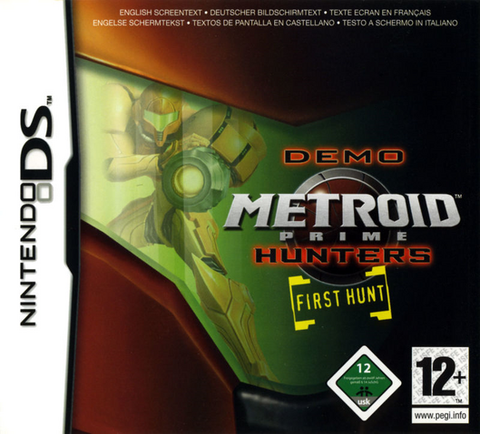 Fichier:Metroid Prime Hunters First Hunt - Boxart PAL.png