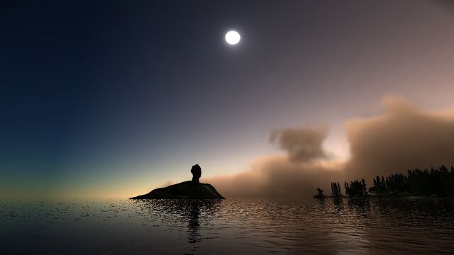 File:Headstones ocean sunset.jpg