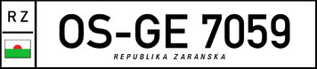 Numberplate