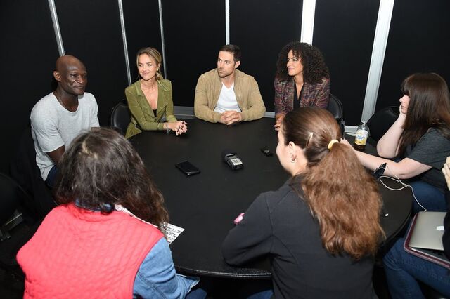 File:Cast interview.jpg