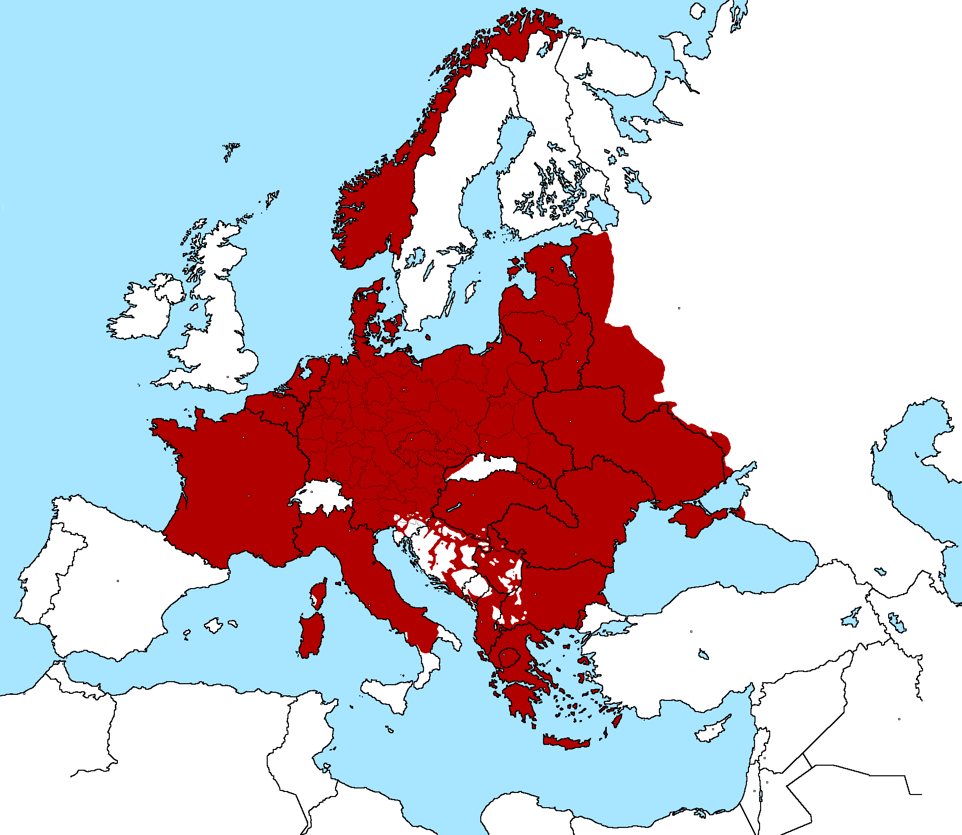 Image Map Of Nazi Germany Controlled Territory Png Military Wiki   Latest