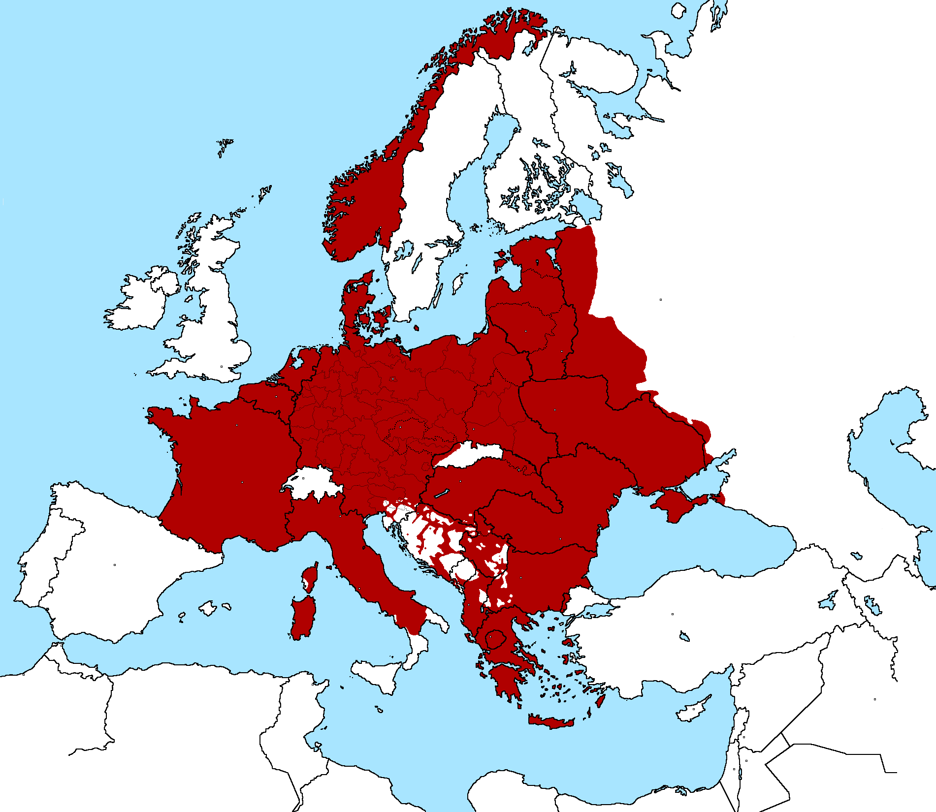 Image - Map of Nazi Germany controlled territory.png | Military Wiki