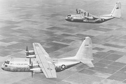 YC-130s formation usaf