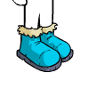 Blue Sheepskin Boots