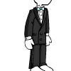 Classic tuxedo with Aqua tie