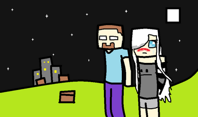 Herobrine and annabeth2