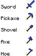 Tools and Sword Lapiz Lazuli