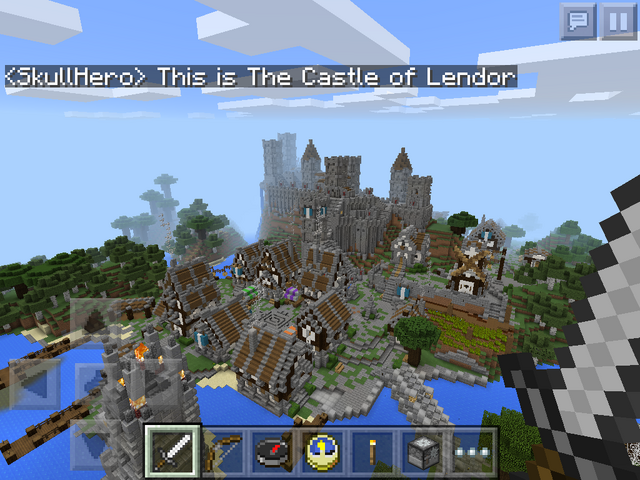 File:Minecraft medieval city wiew.png