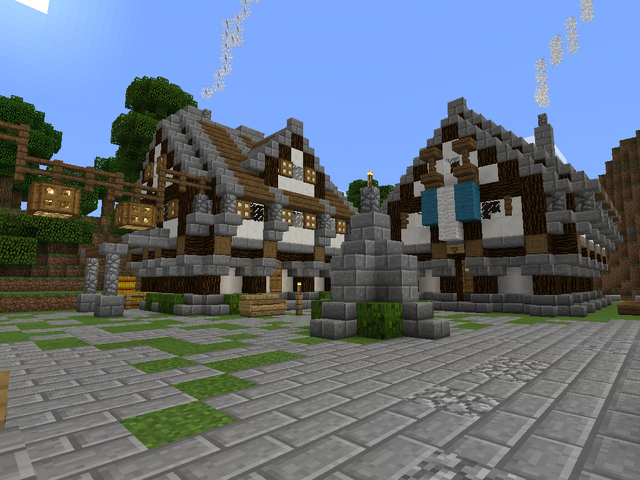File:Minecraft medieval house.png
