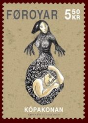 Faroese stamp 585 the seal woman