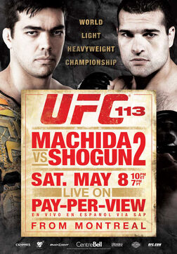 UFC 113 event poster