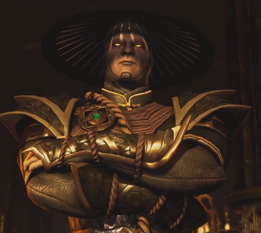 Dark Raiden in the post credits scene of Mortal Kombat X