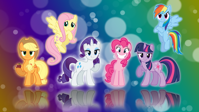 File:My little pony fim six mane wallpaper by bluedragonhans-d4j9n4k.png
