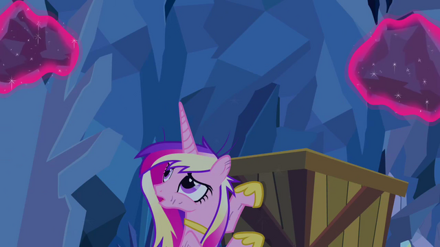 File:Cadance looking at rocks levitated S2E26.png