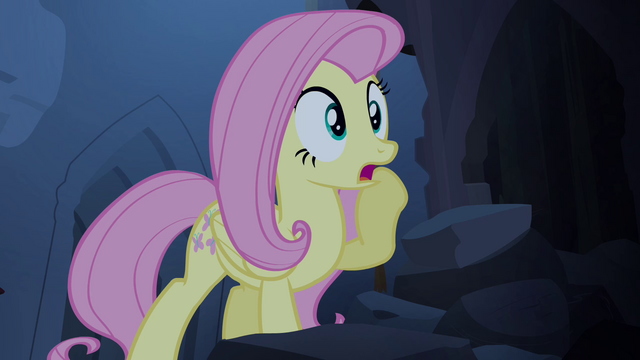 File:Fluttershy hears Rarity squeal S4E03.png