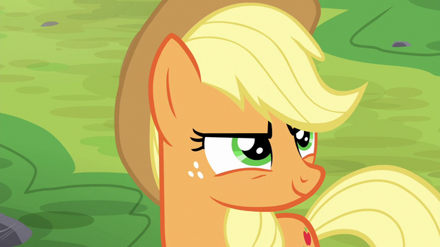 Image - Applejack looking up at the trees S6E18.png  My 
