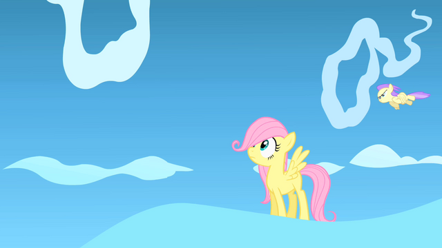 File:Fluttershy looks at the cloud ring she has to cross S1E23.png