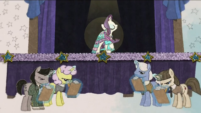 File:Rarity's fashions being harshly judged RPBB3.png