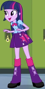 Twilight Sparkle human at lockers EG