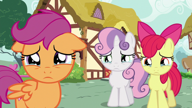 File:Cutie Mark Crusaders with teary eyes S6E19.png