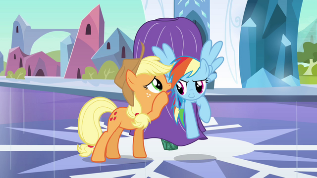 File:Rainbow Dash continues to listen to Applejack S3E2.png