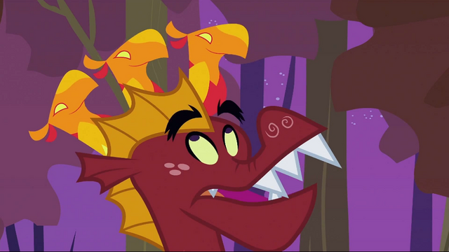 File:Three baby phoenix on Garble's head S2E21.png